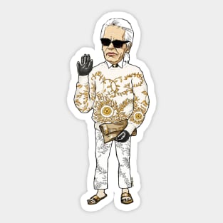 Karl in greece Sticker